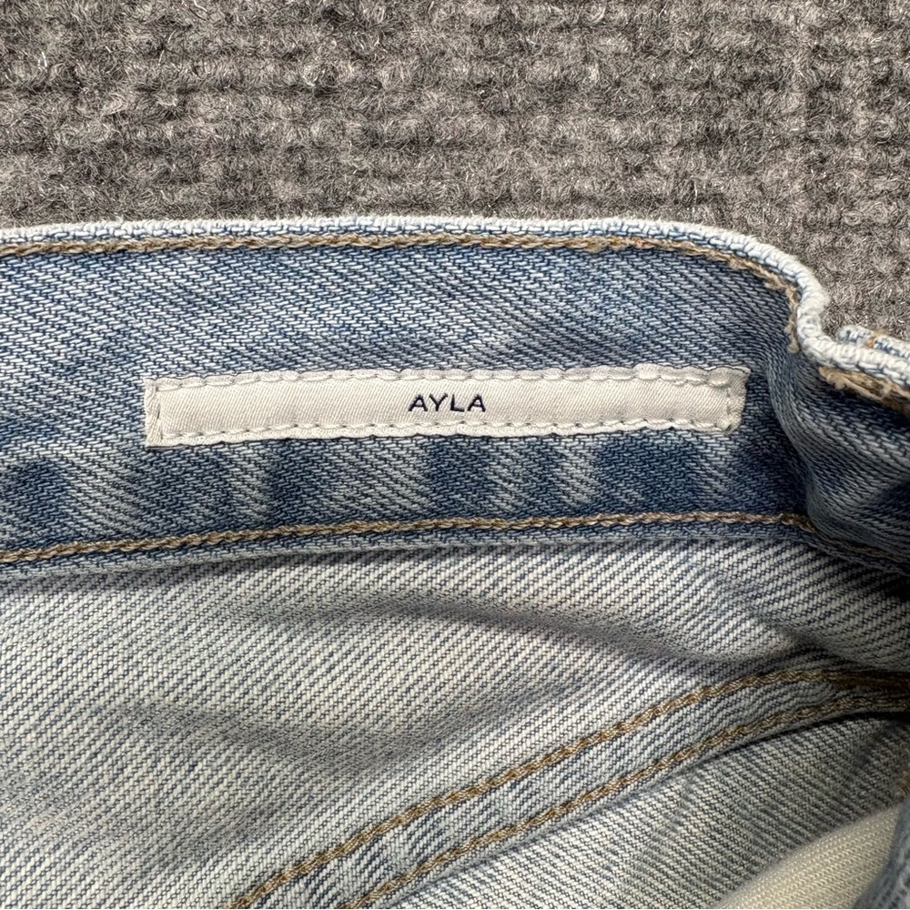 Citizens of Humanity Jeans Womens 24 Blue Ayla Baggy Distressed Button Fly - Picture 6 of 16